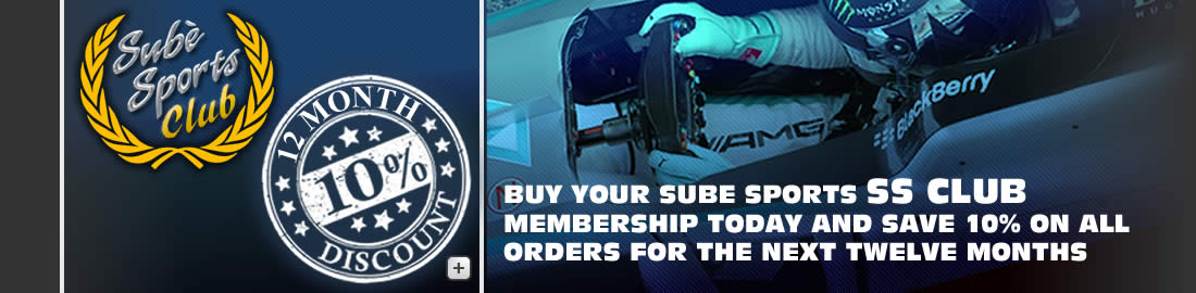 sube sports ss club 10% off racing products